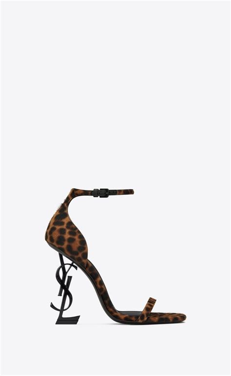 leopard print ysl heels